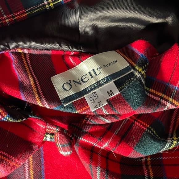 Vintage, plaid cloak - Picture 2 of 4